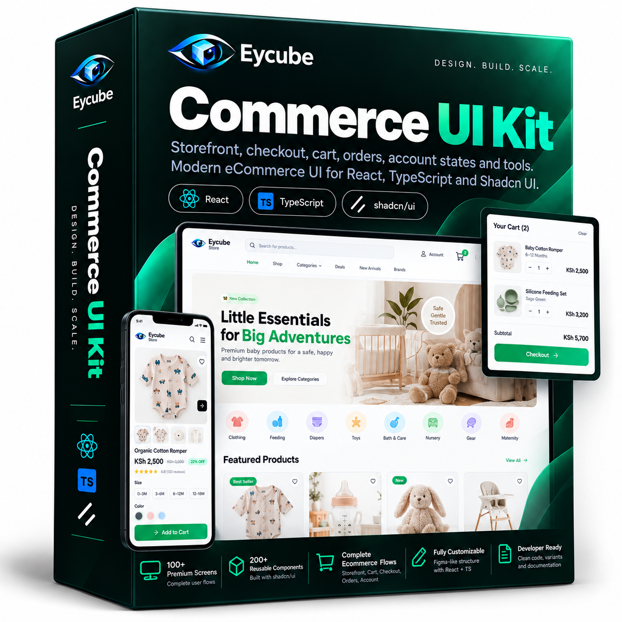Eycube Commerce UI Kit preview