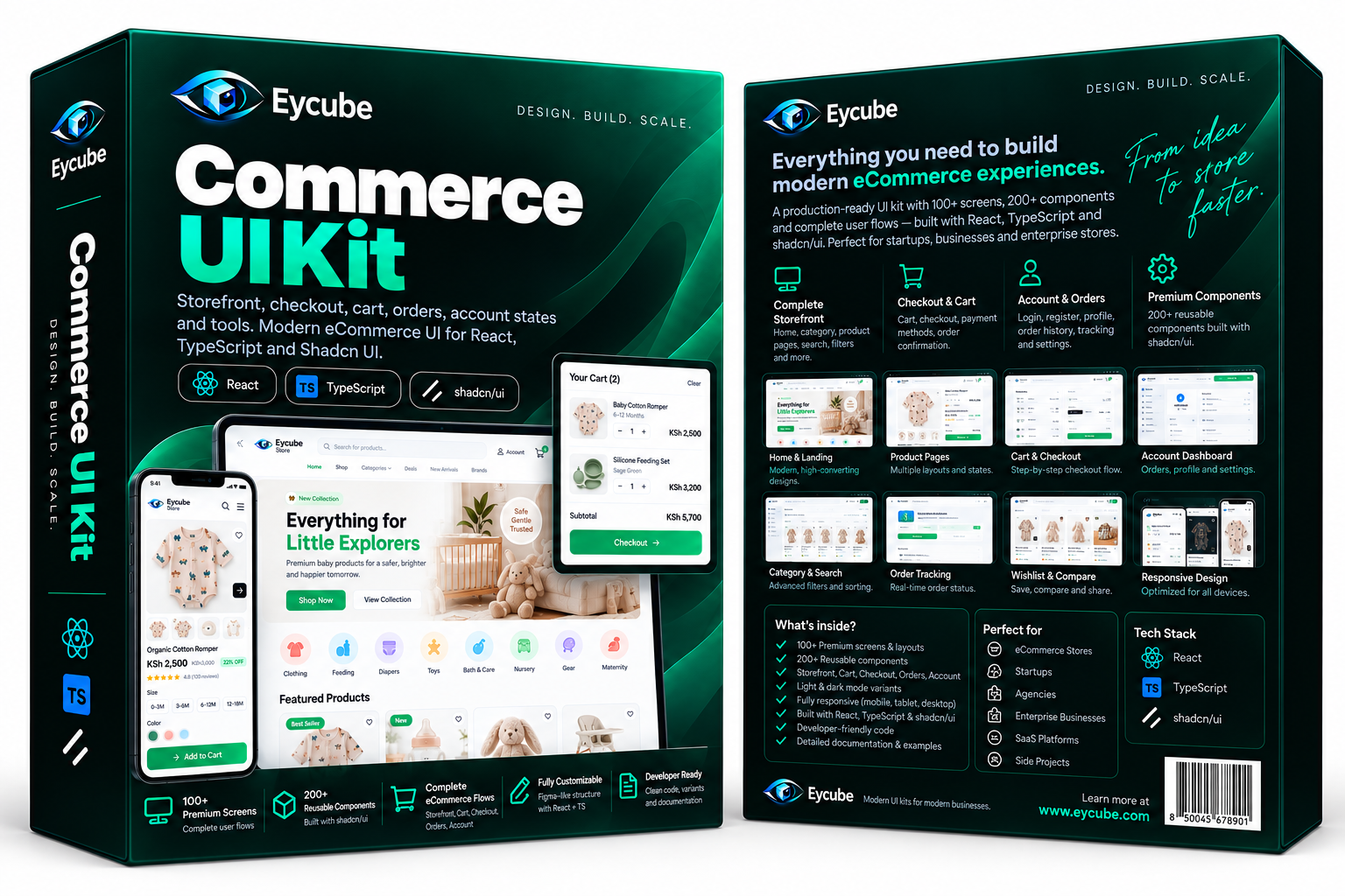 Eycube Commerce UI Kit screenshot 2
