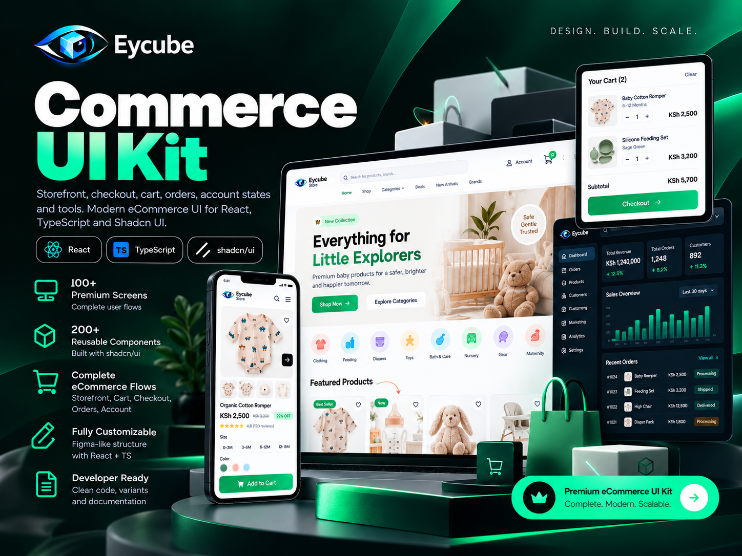 Eycube Commerce UI Kit preview