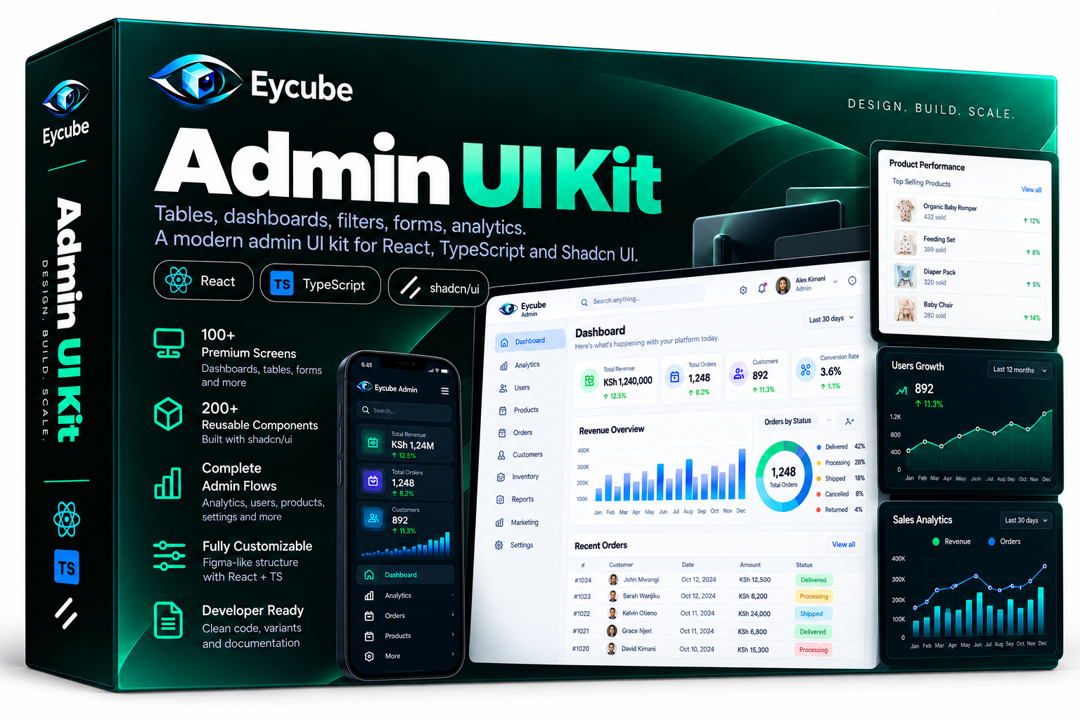 Eycube Admin UI Kit screenshot 1