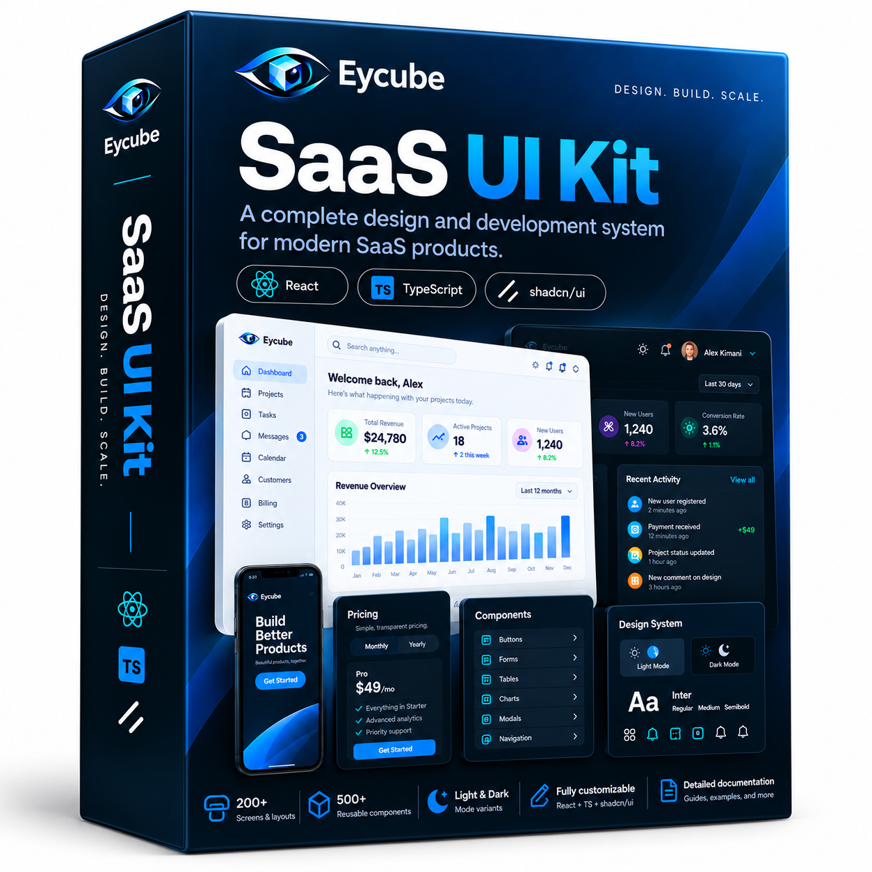 Eycube SaaS UI Kit preview