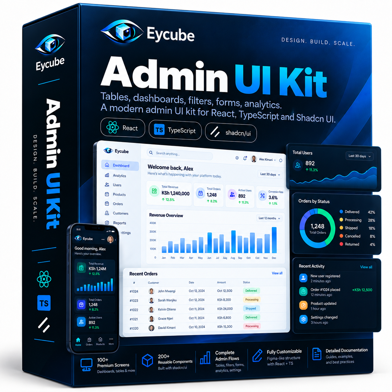 Eycube Admin UI Kit preview