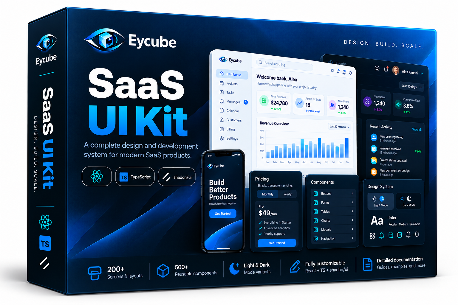 Eycube SaaS UI Kit screenshot 1