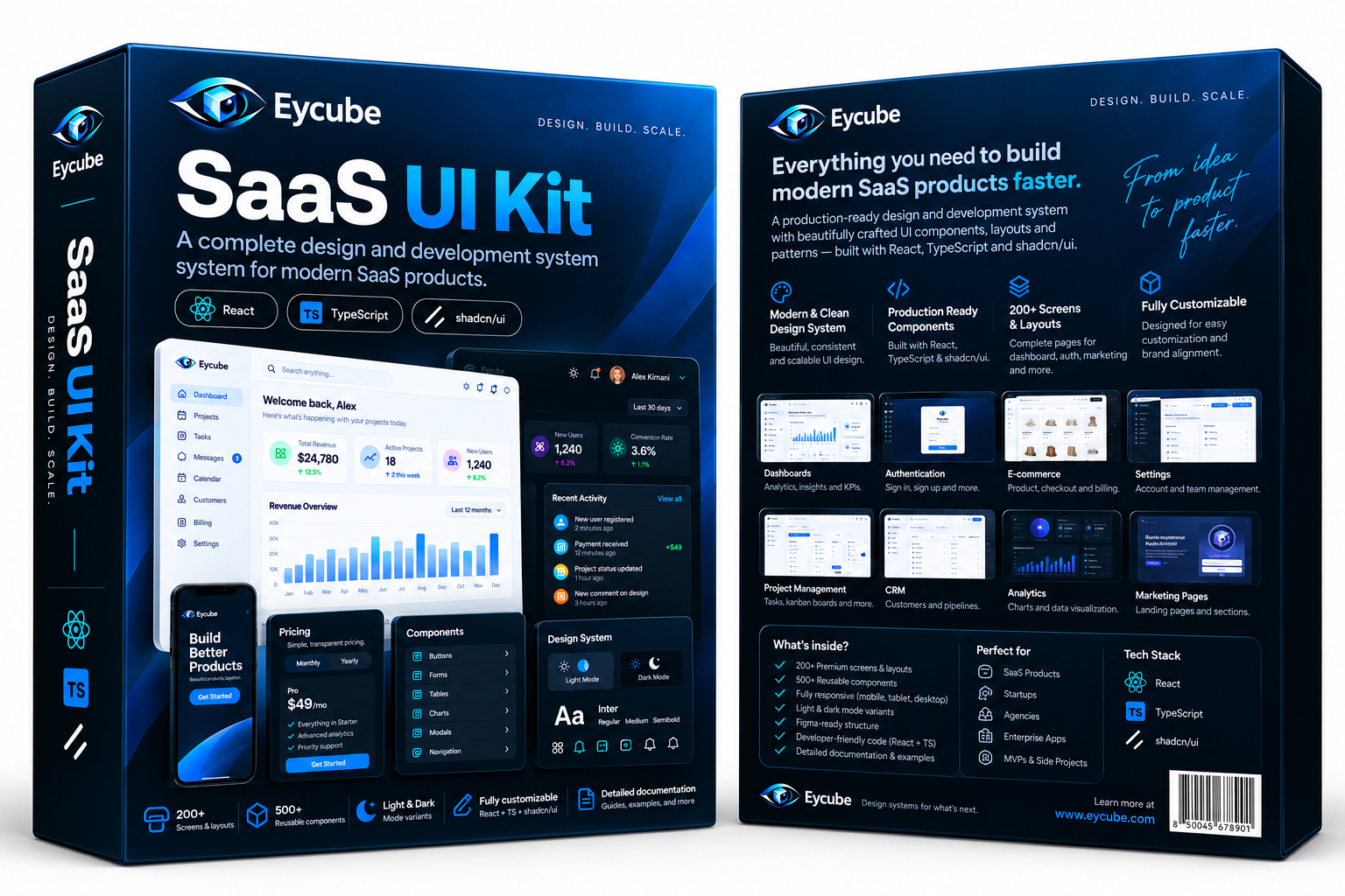 Eycube SaaS UI Kit screenshot 2